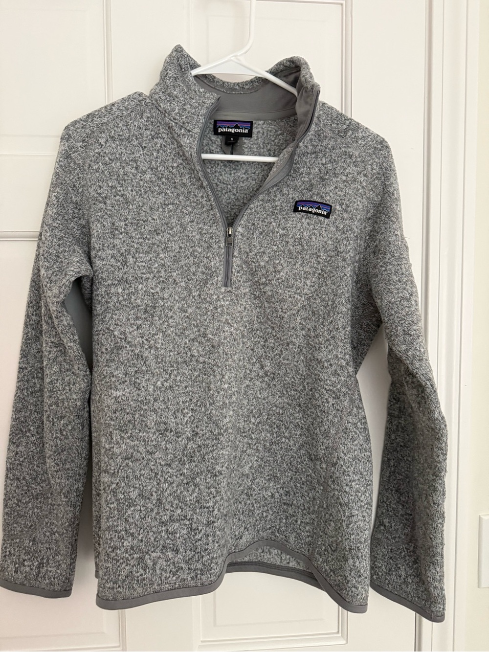 Patagonia Men's Heather Gray Half-Zip Fleece Pullover